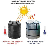 3-Layer Insulated Heavy Duty Water Tank Cover (1000 Litre) – 6 mm Korean Insulated Sheet, UV & Weather Protection, Heat Resistant for Overhead Water Tanks