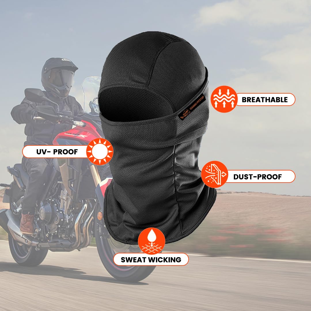 Full Face Protection Mask (Black - Free Size) + Free Gift