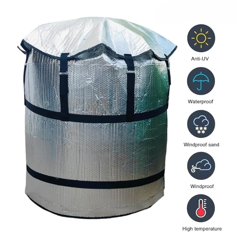 3-Layer Insulated Heavy Duty Water Tank Cover (1000 Litre) – 6 mm Korean Insulated Sheet, UV & Weather Protection, Heat Resistant for Overhead Water Tanks
